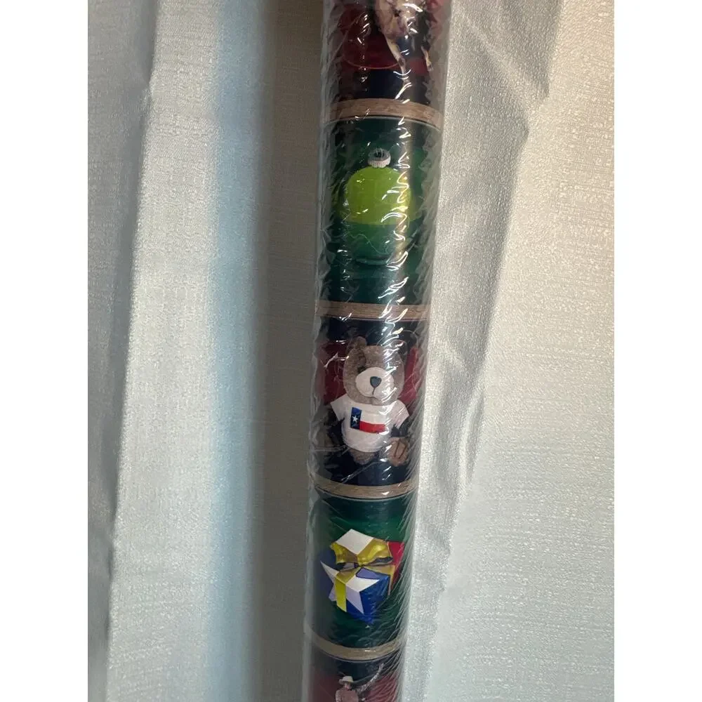 Texas Holiday Christmas Wrapping Paper 100 sqft  30” long sealed- slight tear
